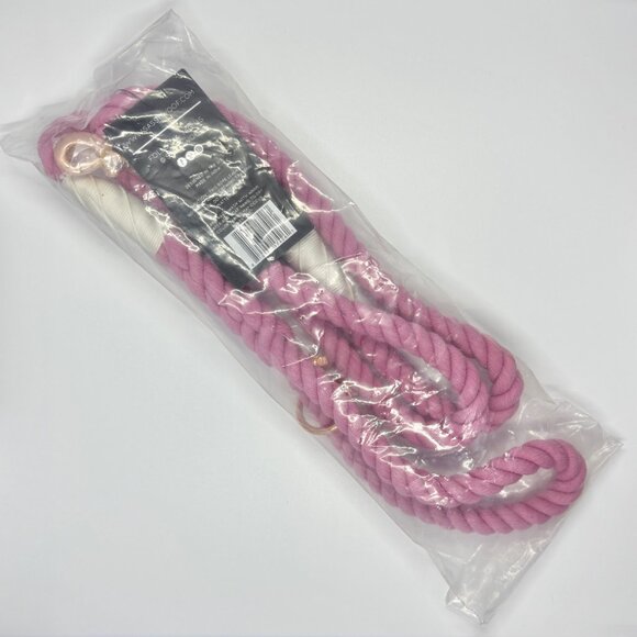 NWT Sassy Woof Dog Rope Leash Cotton Candy Pastel Pink Rose Gold 5 Feet - Picture 6 of 10